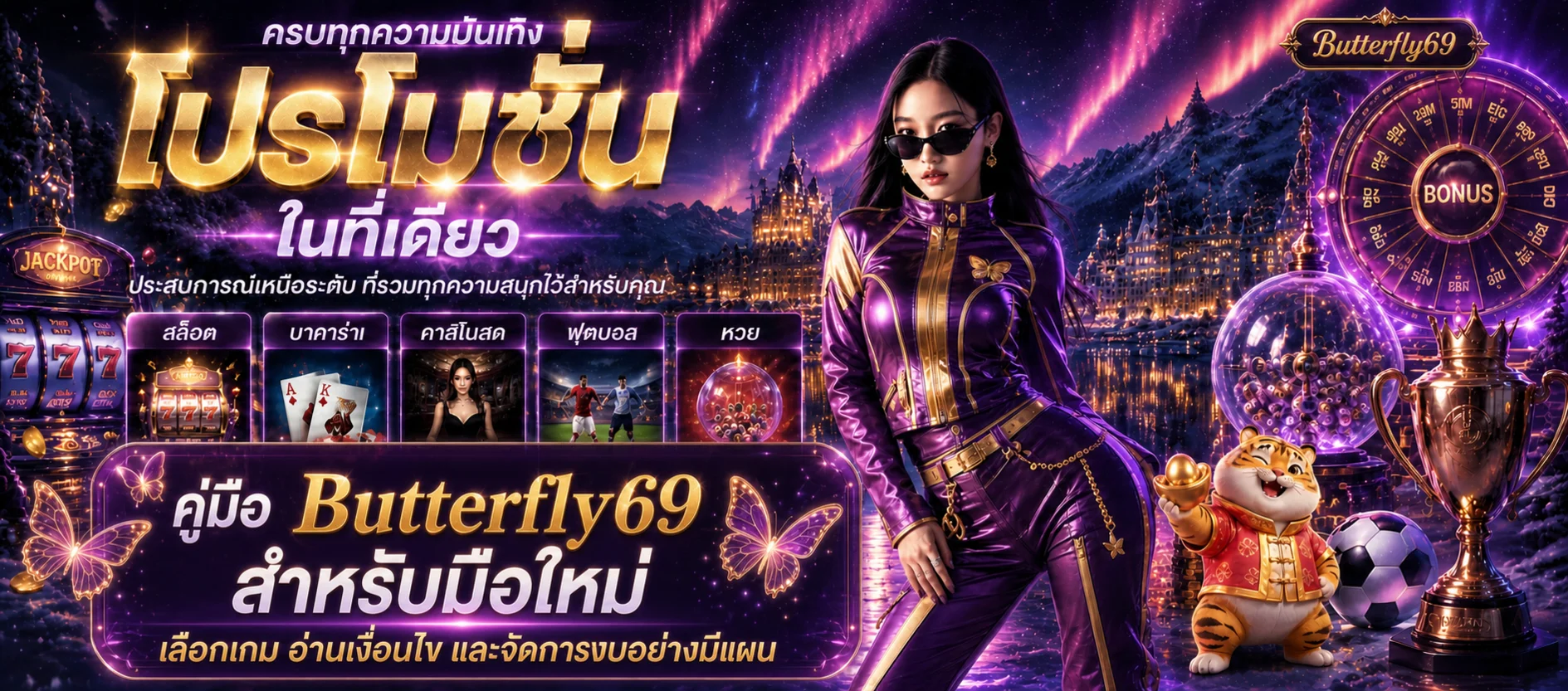 Butterfly69 คู่มือมือใหม่ เลือกเกมและตั้งงบ